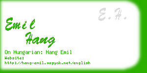 emil hang business card